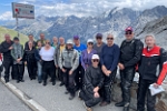 Participants in  Edelweiss Ultimate Alps Tour,  July 2023, minus guides Daniel and Dominik  (whose blog is here).