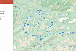 Alps Prep Course Pre-Tour Riding Day  actual route (Google Maps)