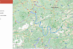 Riding Day 2, Pontresina to Brunnen,  actual route (Google Maps)