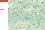 Riding Day 5, Lugano to Val di Sole,  actual route (Google Maps)