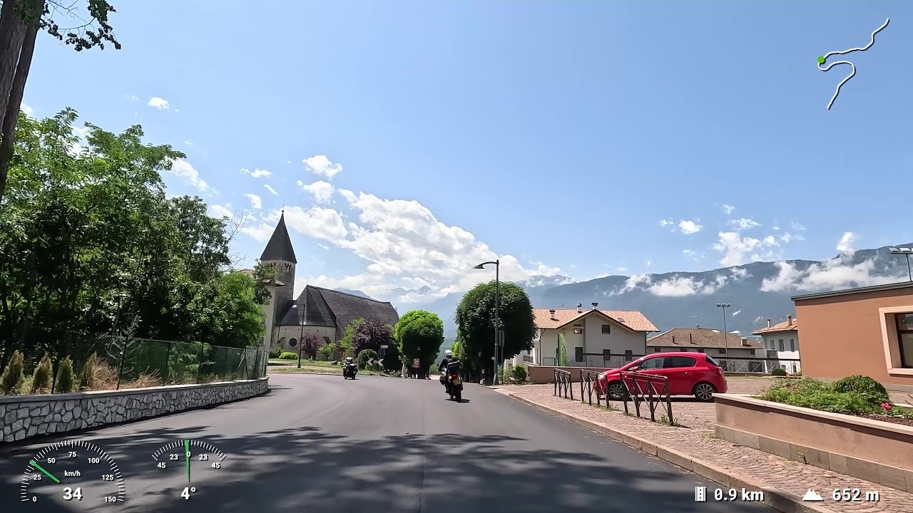 Day 6: Riding to Picnic Lunch in Sanzeno (by Lago di Santa Giustina) (6 min.)